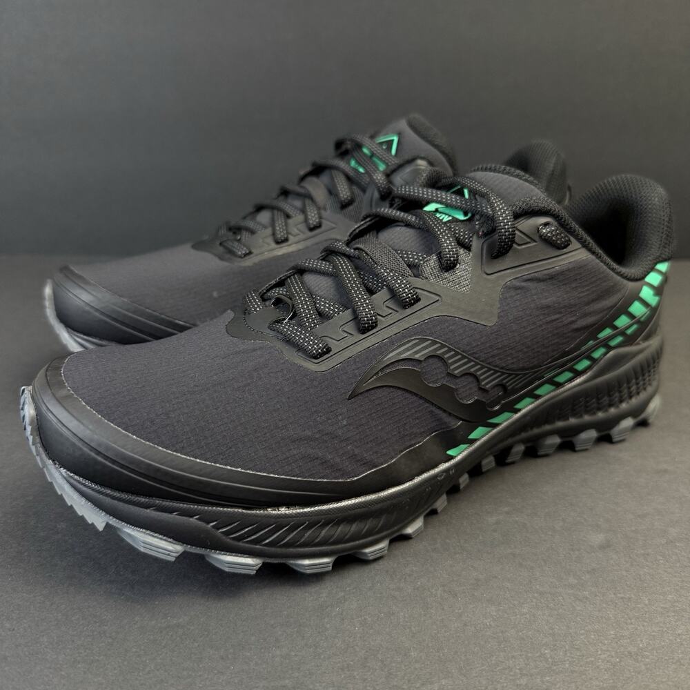 Saucony Peregrine ICE+ Women’s 9.5 Black Trail Running Shoes S10675-1